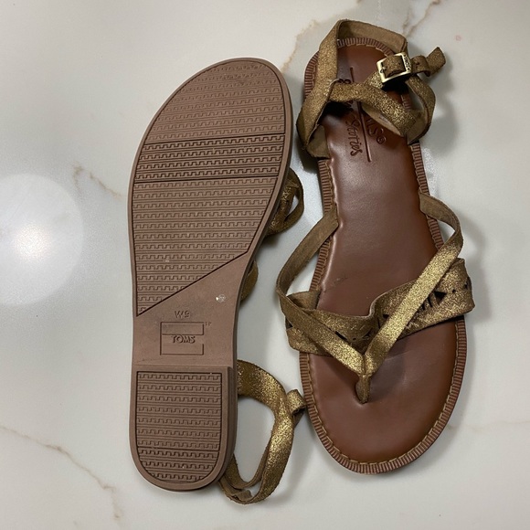 Toms & Other Stories Metallic Lexie Sandals - Picture 4 of 6